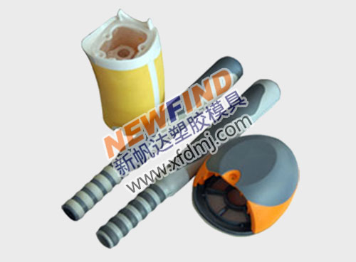 雙色按摩器震動(dòng)棒塑膠手柄外殼模具