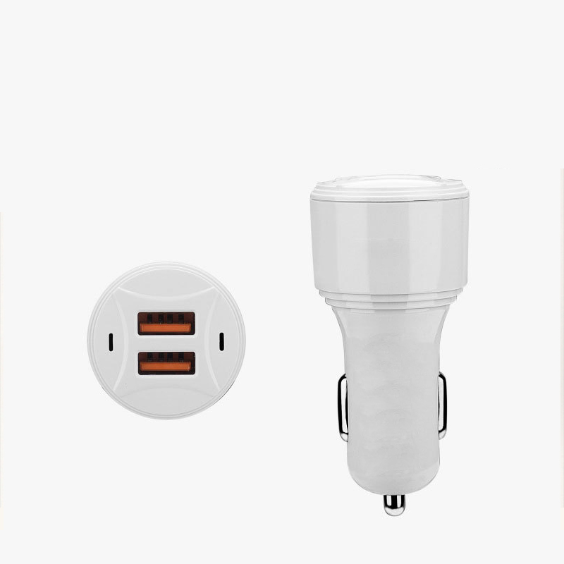 車充點(diǎn)煙器雙口外殼Type-c快充車載充電器塑料殼體定制